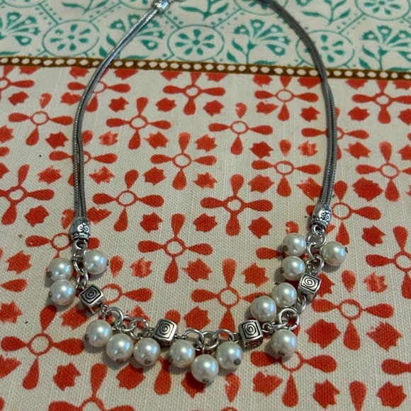 Brighton Pearl Cluster Necklace - Picture 1 of 2